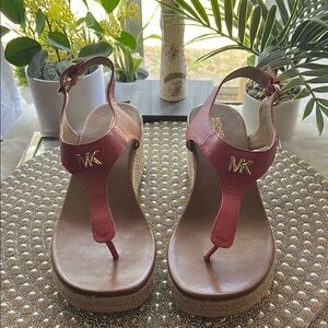 Michael Kors Women's pink Wedge Sandals